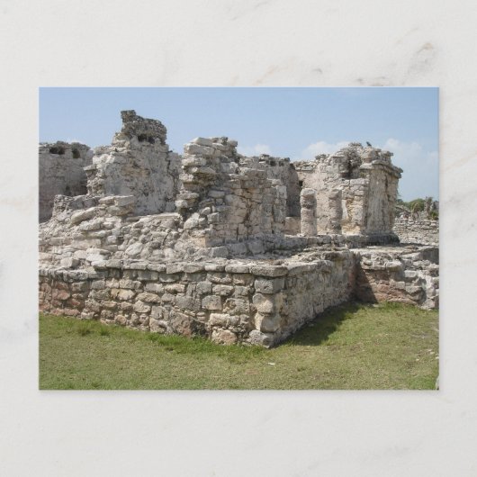 Maya Ruins, Tulum, Mexiko Postkarte (Vorderseite)