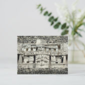 Maya-Schnitzerei Postkarte (Stehend Vorderseite)