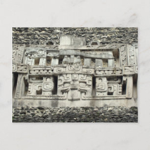 Maya-Schnitzerei Postkarte