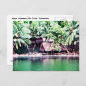 Maya Settlement, Rio Dulce, Guatemala Postkarte (Vorne/Hinten)