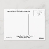 Maya Settlement, Rio Dulce, Guatemala Postkarte (Rückseite)