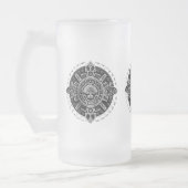 Maya-Symbol Mattglas Bierglas (Links)