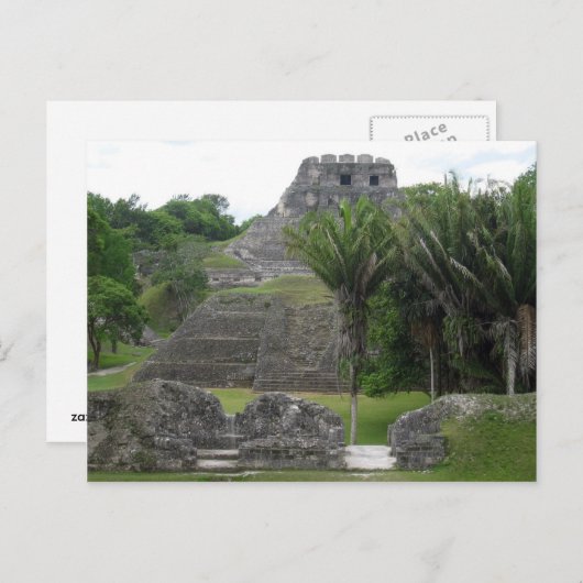 Maya-Tempel Postkarte (Vorne/Hinten)