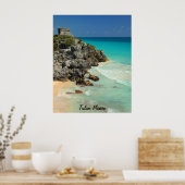 Maya-Tempel und Karibik Poster (Küche)