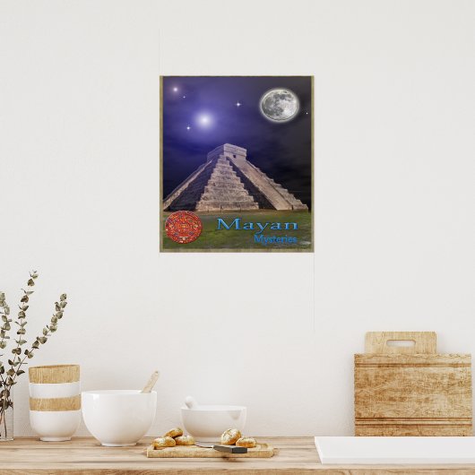Maya-Tempelposter Poster (Küche)
