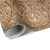 Maya Tribal Pagan: Ziertextur Geschenkpapier (Rolleneckpunkt)