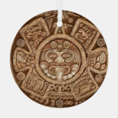 Maya Tribal Pagan: Ziertextur Ornament Aus Glas (Rückseite)