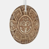 Maya Tribal Pagan: Ziertextur Ornament Aus Glas (Vorderseite Rechts)