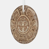 Maya Tribal Pagan: Ziertextur Ornament Aus Glas (Vorderseite links)