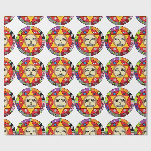 Maya Warping Papier Geschenkpapier (Flach)