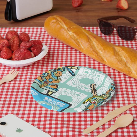 Maya Warrior and King Pappteller