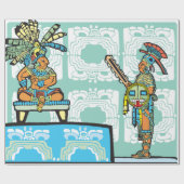 Maya Warrior and King Wrapping Paper Geschenkpapier (Flach)