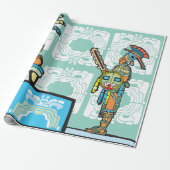 Maya Warrior and King Wrapping Paper Geschenkpapier (Ungerollt)