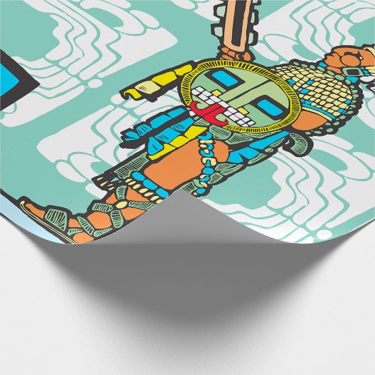 Maya Warrior and King Wrapping Paper Geschenkpapier