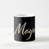 Maya white gold Handwriting Tasse Kaffeetasse (Mittel)