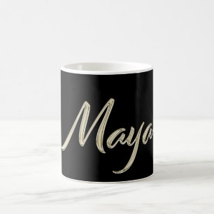 Maya white gold Handwriting Tasse Kaffeetasse
