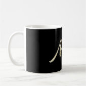 Maya white gold Handwriting Tasse Kaffeetasse (Links)