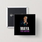 Maya Wiley für NYC Mayor 2021 Button (Vorne & Hinten)