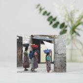 Maya women, Antigua, Guatemala Postkarte (Stehend Vorderseite)