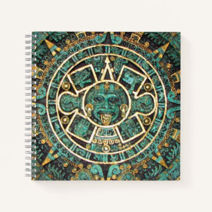 Maya Zivilisation kultur technics Aztec Kalender Notizblock