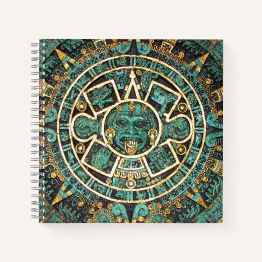 Maya Zivilisation kultur technics Aztec Kalender Notizblock (Vorderseite)