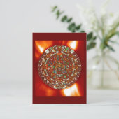 Mayaaztekekalender Postkarte (Stehend Vorderseite)