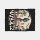 Mayaguez Puerto Rico Souvenir Fleecedecke (Vorderseite (Horizontal))
