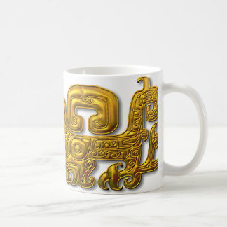 MayaJaguar-gold Kaffeetasse