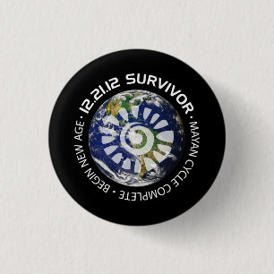 Mayakalender-Ende der Welt 2012 Button
