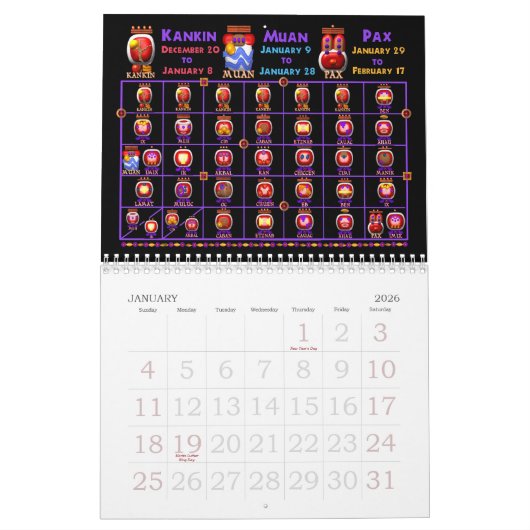 Mayakalender für 2011 kalender (Jan 2026)