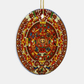 Mayakalender Keramik Ornament (Rechts)