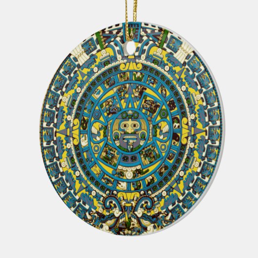 Mayakalender Keramikornament (Links)