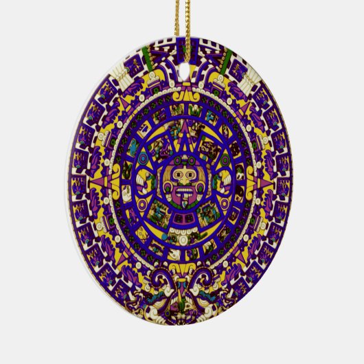 Mayakalender Keramikornament (Rechts)