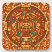 'Mayakalender Stone Getränkeuntersetzer (Vorderseite)