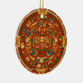 'Mayakalender Stone Keramikornament (Rechts)
