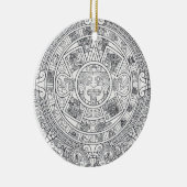 'Mayakalender Stone Keramikornament (Rechts)