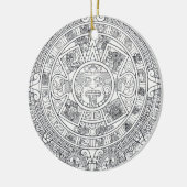 'Mayakalender Stone Keramikornament (Links)