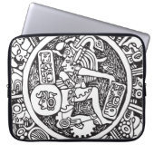 Mayakreis, mexikanische Hieroglyphe (Maya) Laptopschutzhülle (Vorderseite)