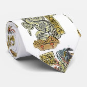 MayaKriegers-Aquarellmalerei Krawatte (Gerollt)