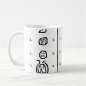 Mayan Alphabet Tasse (Links)