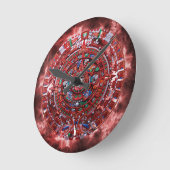 Mayan Armageddon Runde Wanduhr (Winkel)
