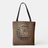 Mayan Art Tote Bag Tasche (Rückseite)