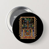 Mayan Astronaut King Pakal Button (Vorne & Hinten)