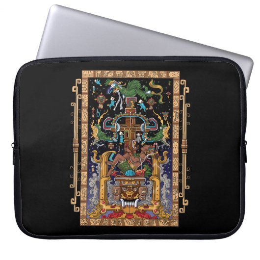 Mayan Astronaut King Pakal Laptopschutzhülle (Vorderseite)
