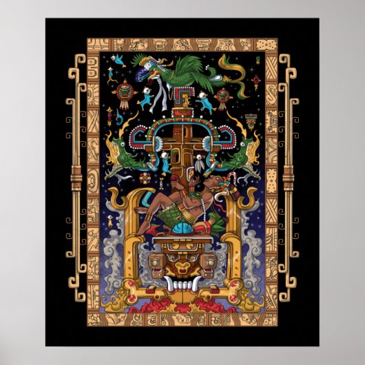 Mayan Astronaut King Pakal Poster (Vorne)