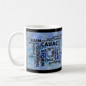 Mayan Aztec Birth Word Cloud Cauac Quiahuital Tass Kaffeetasse (Links)