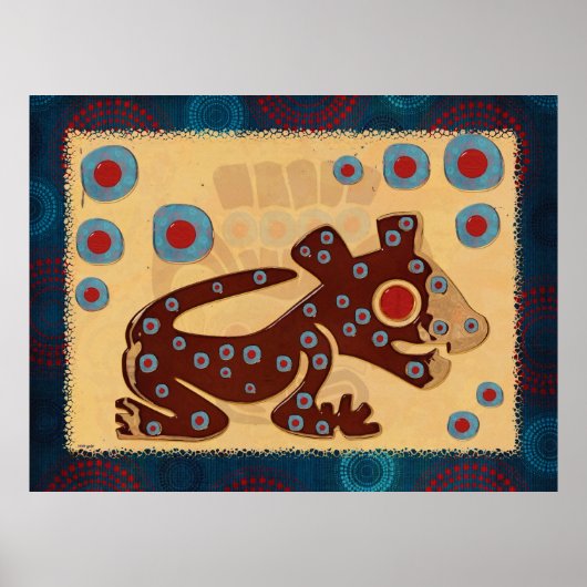 Mayan Baby Jaguar GLOSSY PRINT Poster (Vorne)