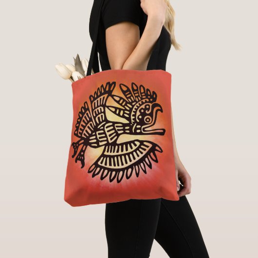Mayan Bird Art Symbol Tasche (Von Nahem)