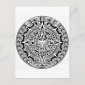 Mayan Calander Postkarte (Vorderseite)