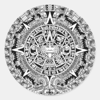 Mayan Calander Runder Aufkleber